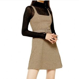 TOPSHOP checkered plaid dress S